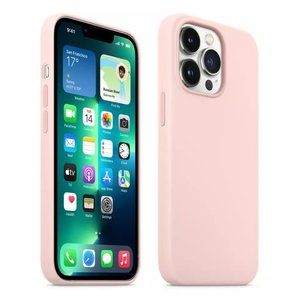 iPhone;13pro max/13 pro/13 /12pro/12 /silicone case /brand new/ light pink color